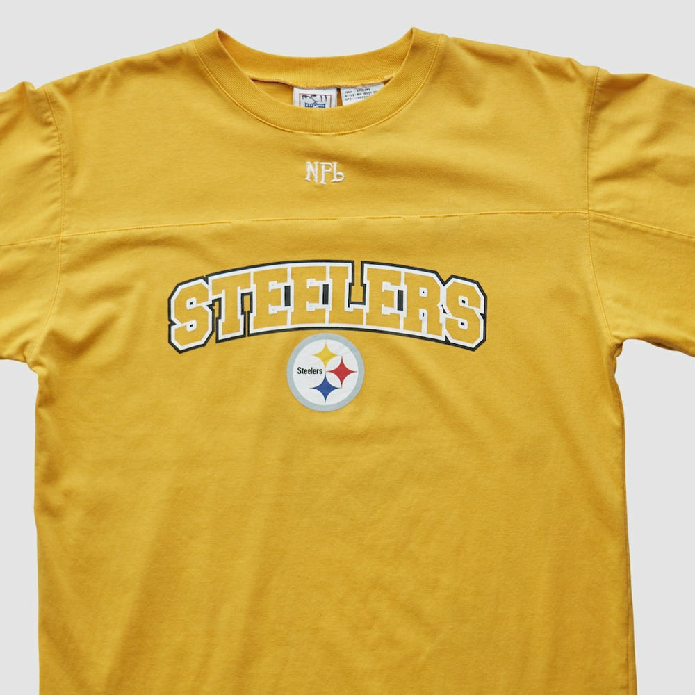 Pittsburgh Steelers NFL 2000s Long Sleeve T-shirt Yellow Vintage