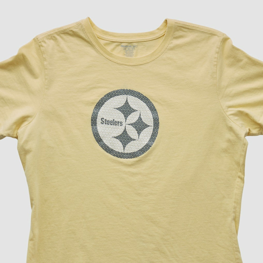 Pittsburgh Steelers Reebok 2000s T-shirt Yellow Vintage