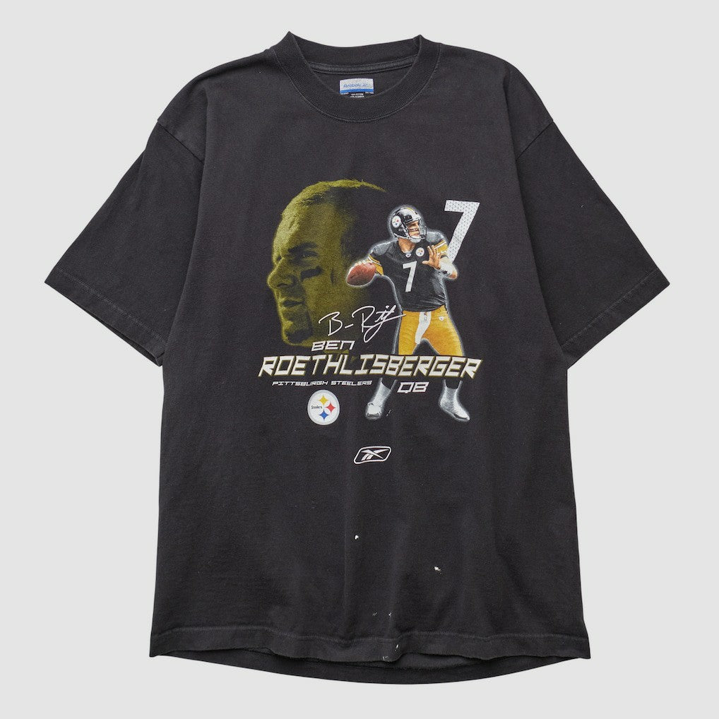 Pittsburgh Steelers Reebok 2008 T-shirt Charcoal Vintage