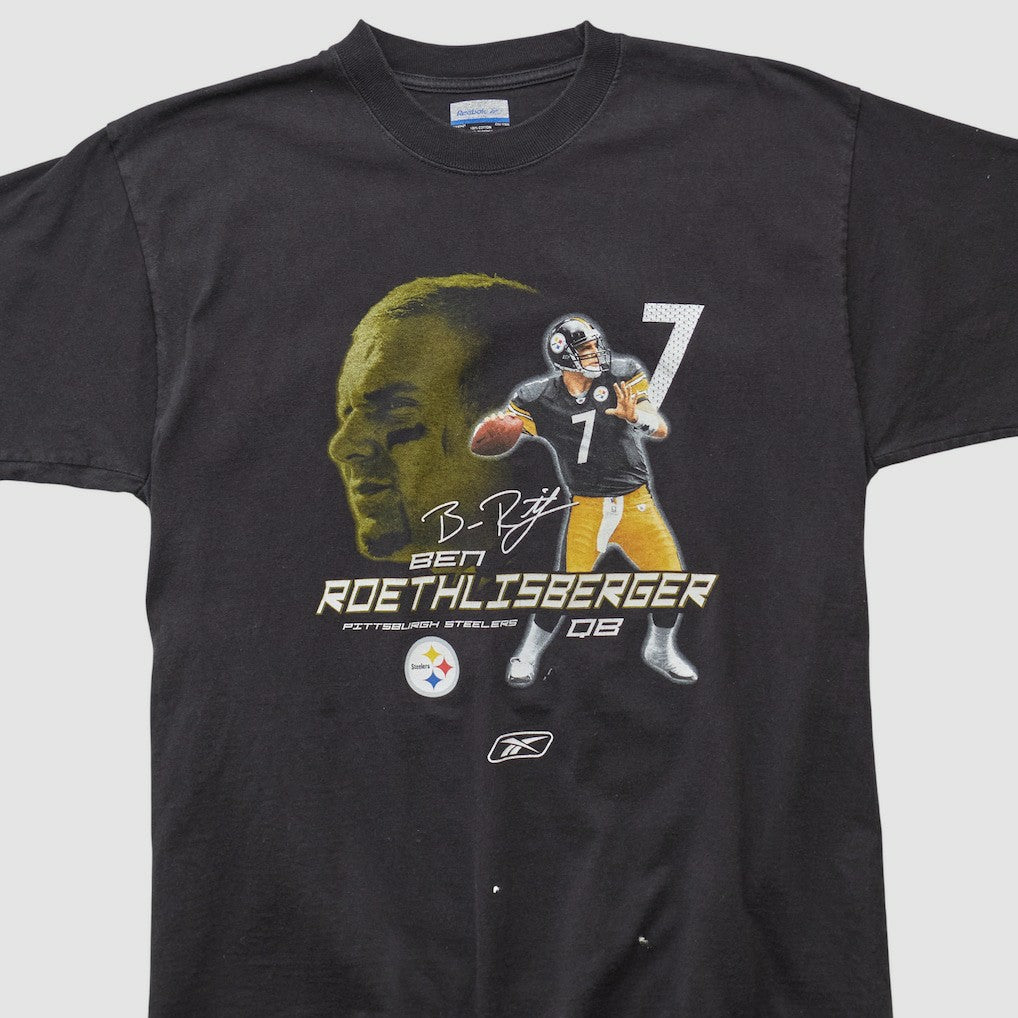 Pittsburgh Steelers Reebok 2008 T-shirt Charcoal Vintage