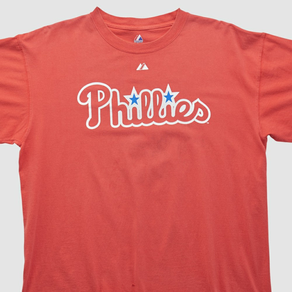 Philadelphia Phillies Majestic 2000s T-shirt - Red - XL by Fanatics Real Vintage T-shirts