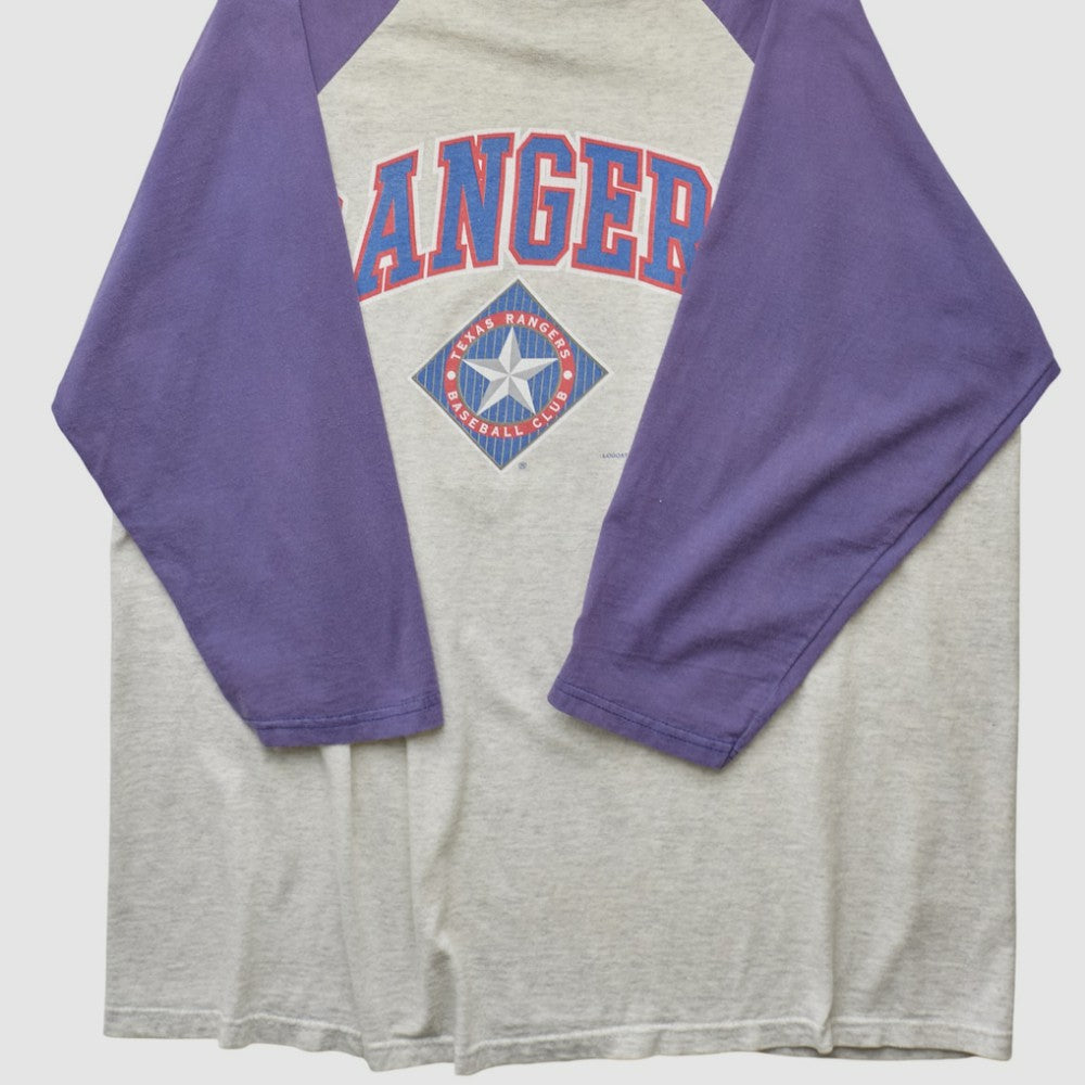 Texas Rangers Logo Athletic T-shirt - Heather Gray - 2XL by Fanatics Real Vintage T-shirts