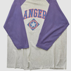 Texas Rangers Logo Athletic T-shirt - Heather Gray - 2XL by Fanatics Real Vintage T-shirts