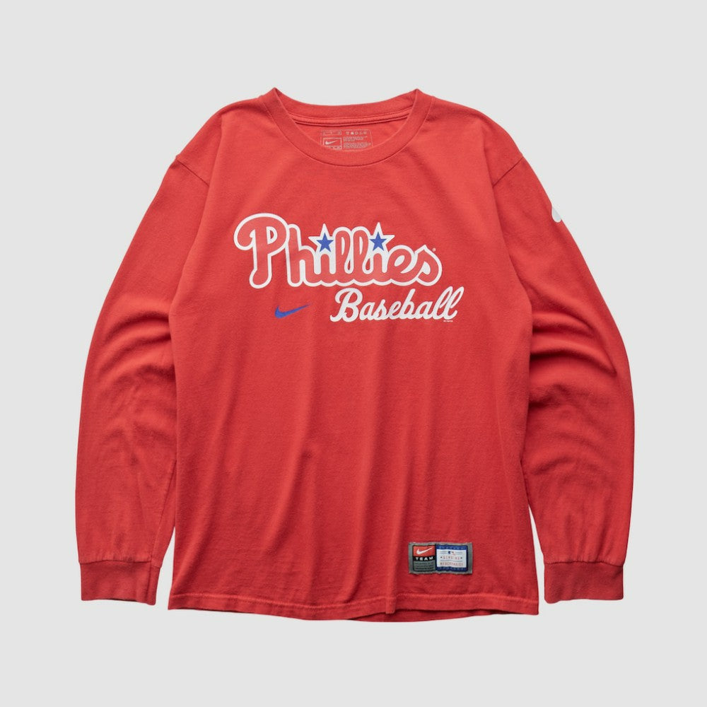 Philadelphia Phillies Nike 2000s Long Sleeve T-shirt - Red - S by Fanatics Real Vintage T-shirts