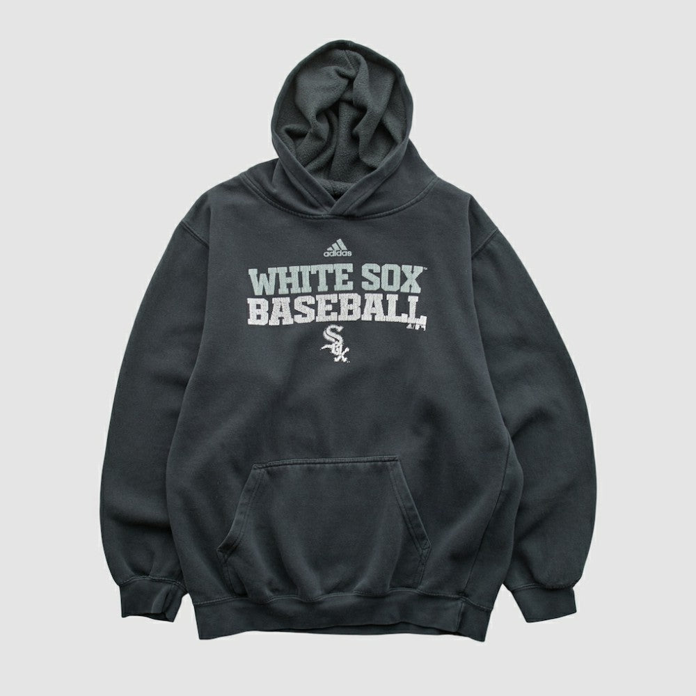Chicago White Sox Adidas 2010s Hooded Pullover Sweatshirt - Charcoal - XS by Fanatics Real Vintage Pullover