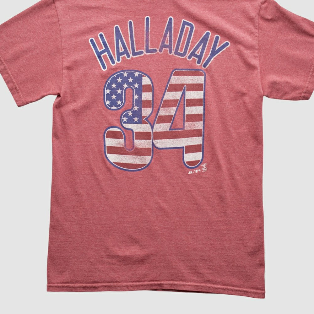 Philadelphia Phillies Majestic 2000s T-shirt - Red - S by Fanatics Real Vintage T-shirts