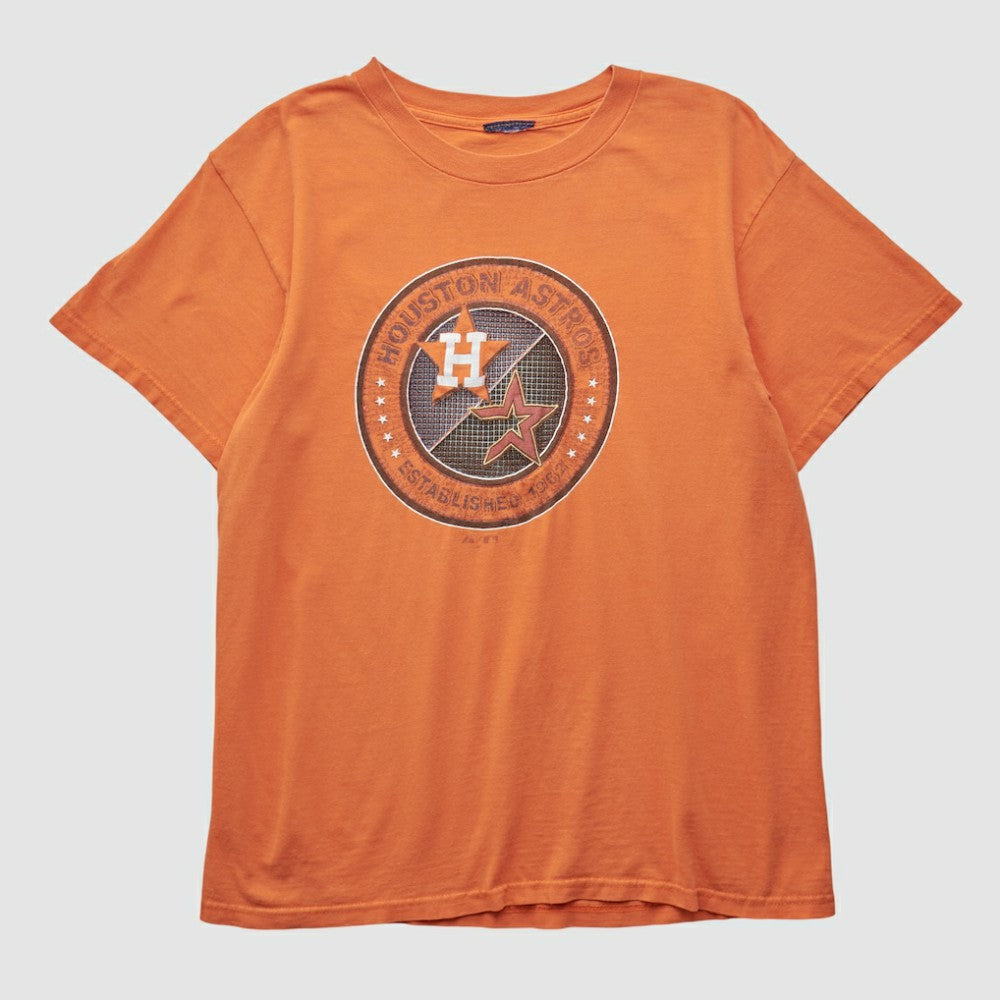 Houston Astros 2000s T-shirt - Orange - S by Fanatics Real Vintage T-shirts