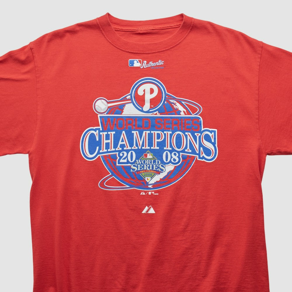 Philadelphia Phillies 2008 T-shirt - Red - M by Fanatics Real Vintage T-shirts