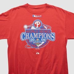 Philadelphia Phillies 2008 T-shirt - Red - M by Fanatics Real Vintage T-shirts