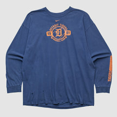 Detroit Tigers Nike 2000s Long Sleeve T-shirt - Navy - L by Fanatics Real Vintage T-shirts