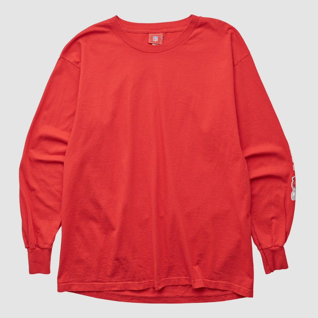 Kansas City Chiefs NFL 2000s Long Sleeve T-shirt Red Vintage