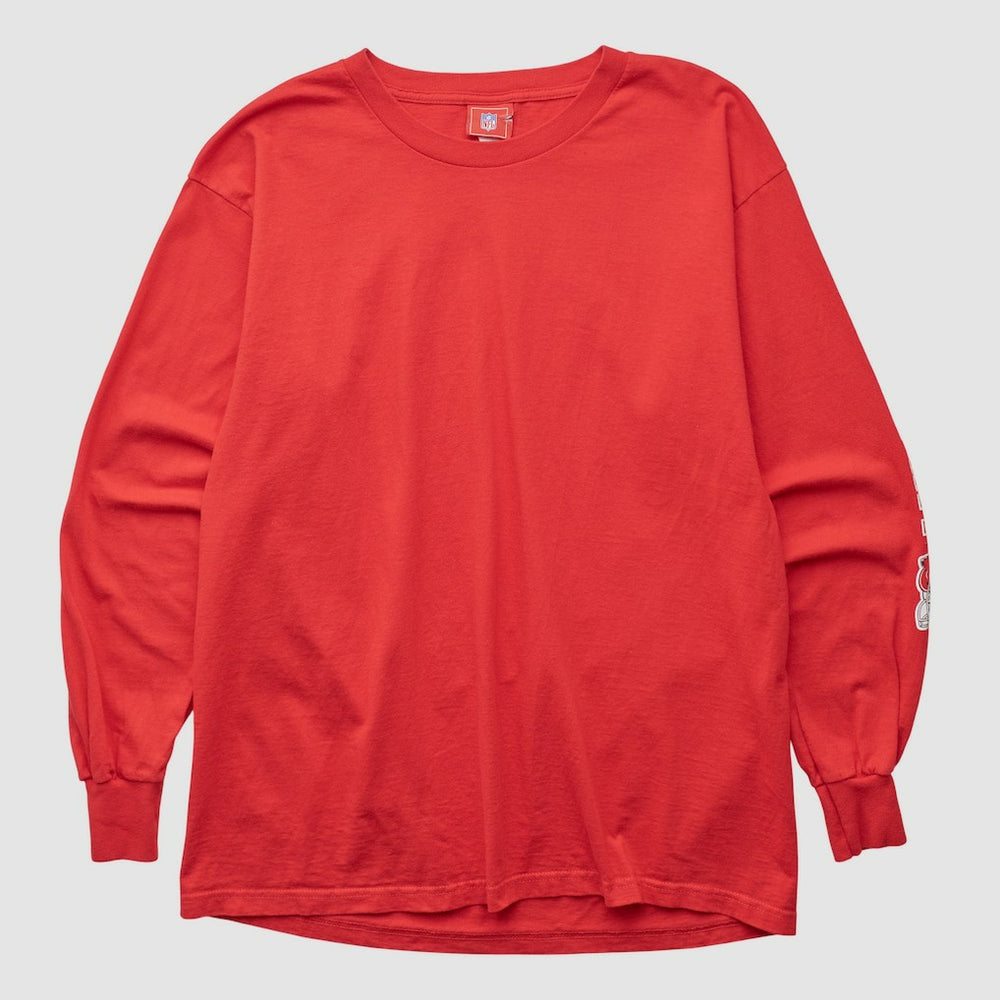 Kansas City Chiefs NFL 2000s Long Sleeve T-shirt Red Vintage