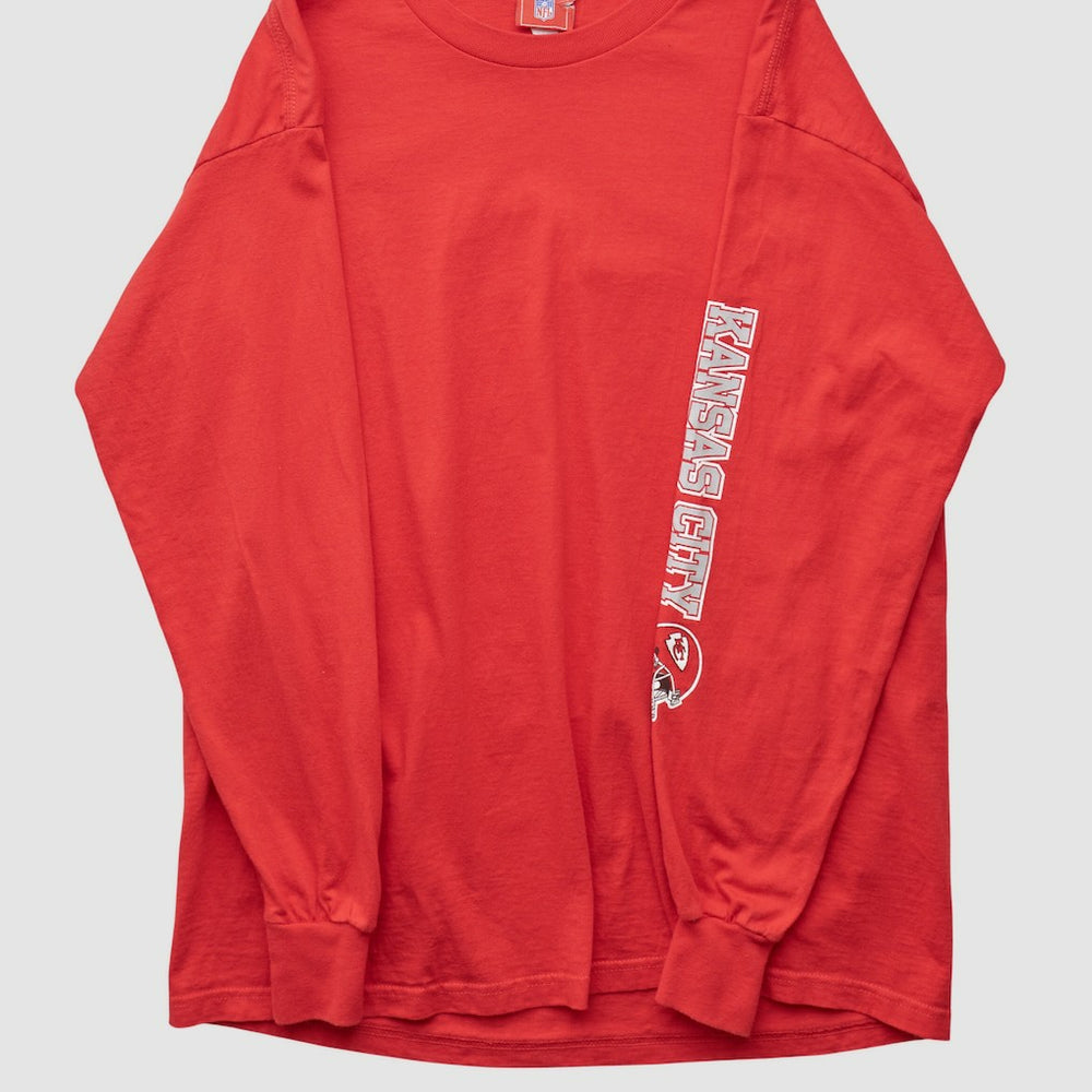 Kansas City Chiefs NFL 2000s Long Sleeve T-shirt Red Vintage