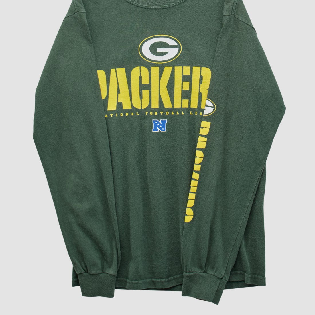 Green Bay Packers NFL 2010s Long Sleeve T-shirt Green Vintage