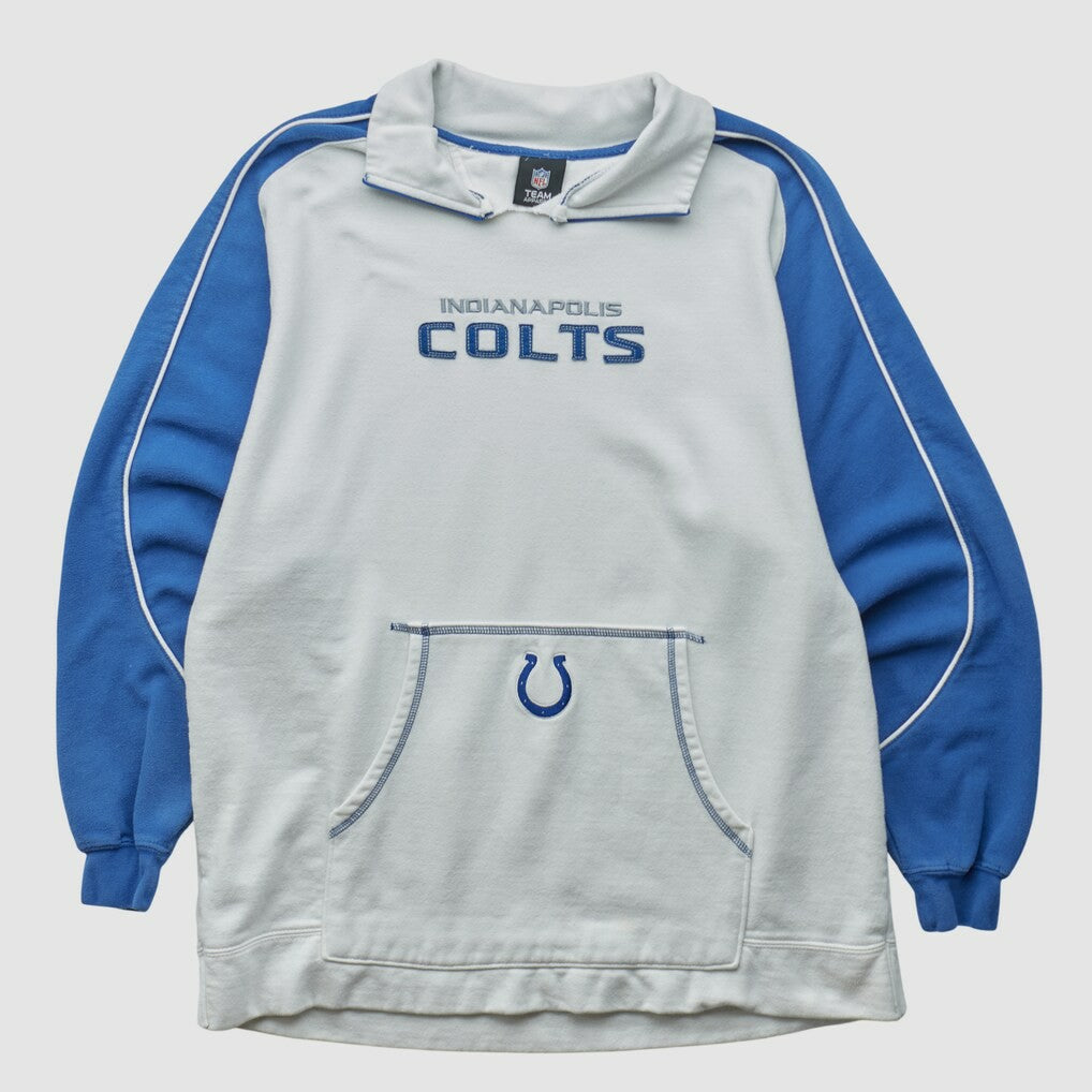 Indianapolis Colts NFL 2010s Pullover Sweatshirt White Vintage