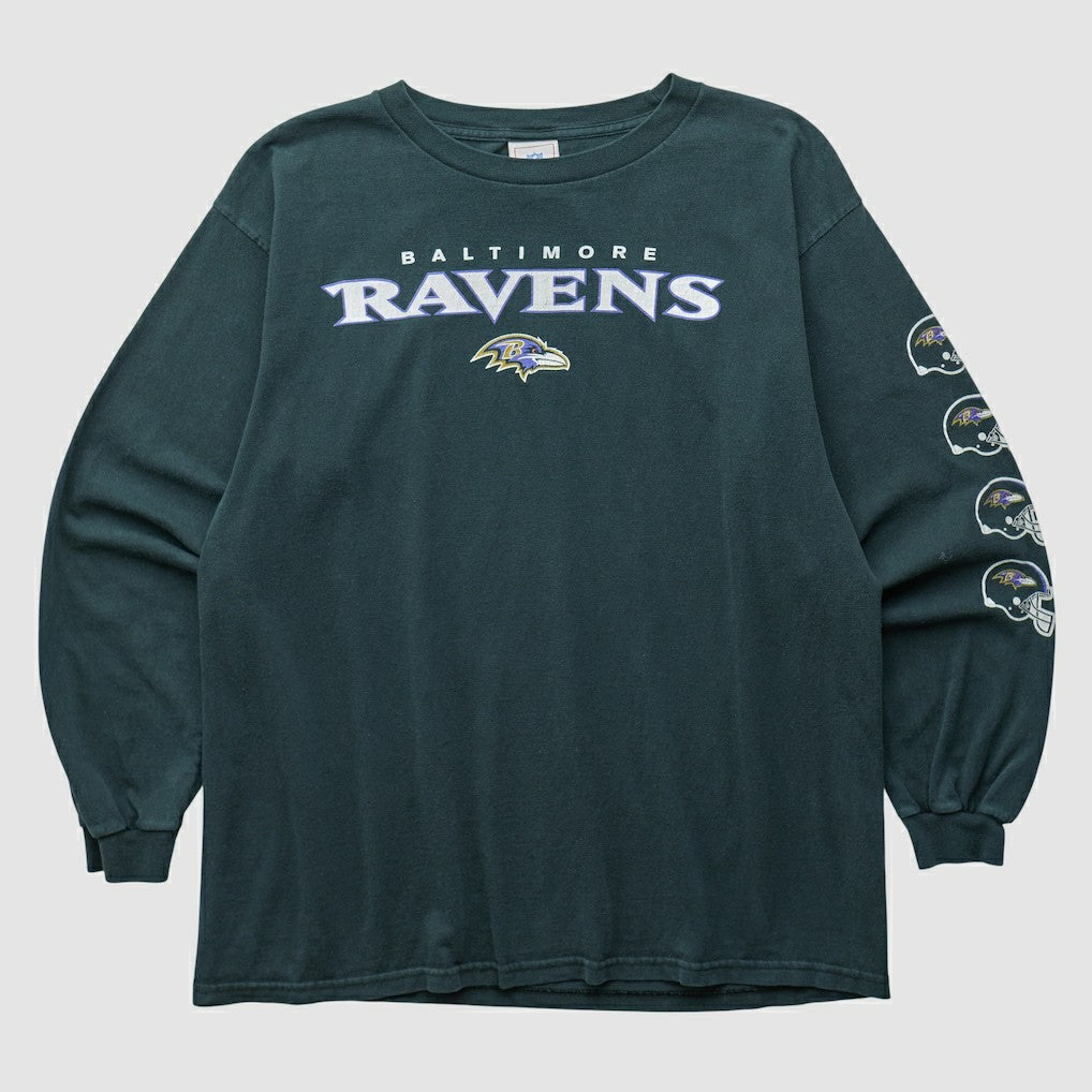 Baltimore Ravens NFL 2000s Long Sleeve T-shirt Black Vintage