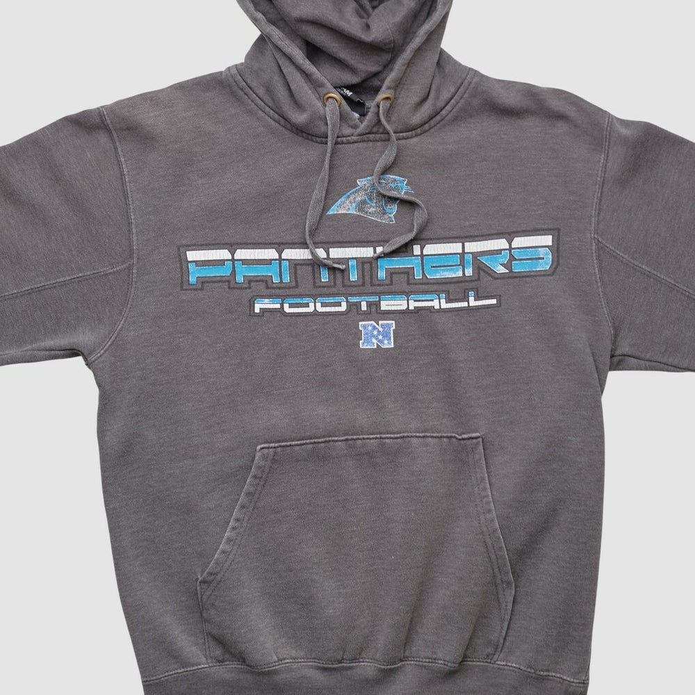 Carolina Panthers NFL 2010s Hooded Pullover Sweatshirt Dark Heather Gray Vintage