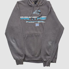 Carolina Panthers NFL 2010s Hooded Pullover Sweatshirt Dark Heather Gray Vintage