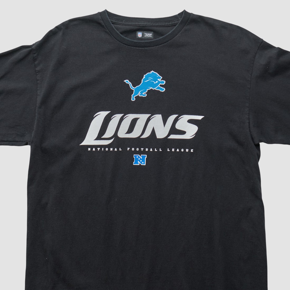 Detroit Lions NFL 2010s Long Sleeve T-shirt Black Vintage