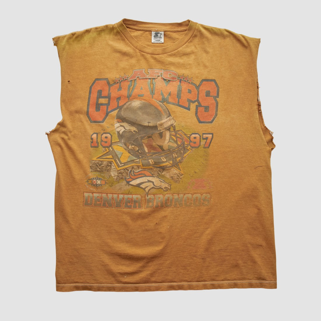 Denver Broncos Starter Tank Clay Vintage