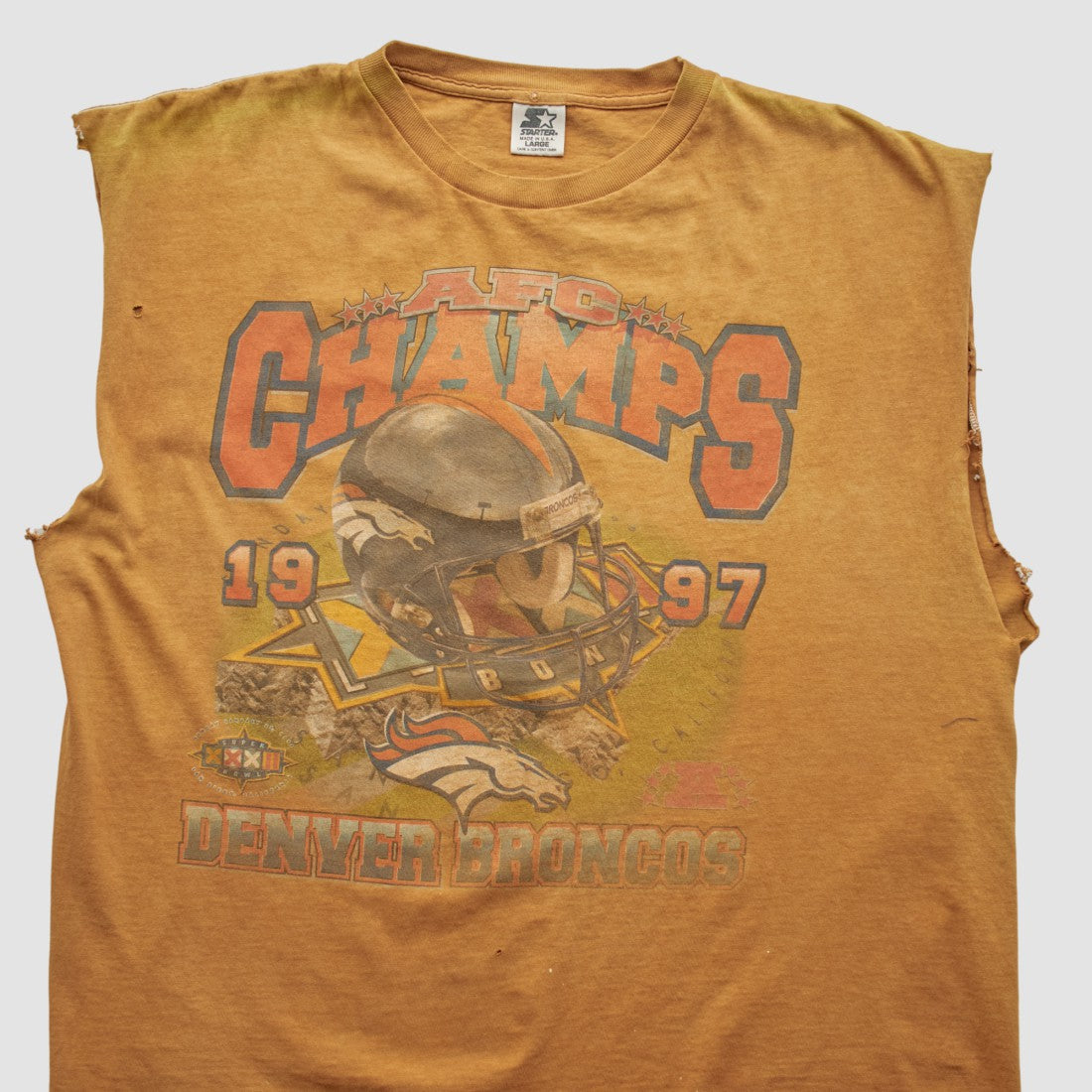 Denver Broncos Starter Tank Clay Vintage