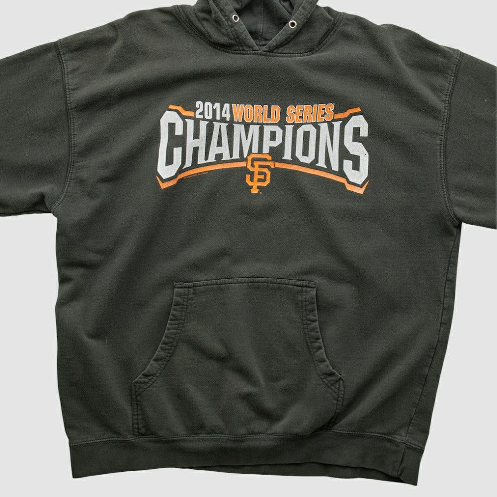 San Francisco Giants Genuine Merchandise 2014 Hooded Pullover Sweatshirt - Charcoal - L by Fanatics Real Vintage Pullover