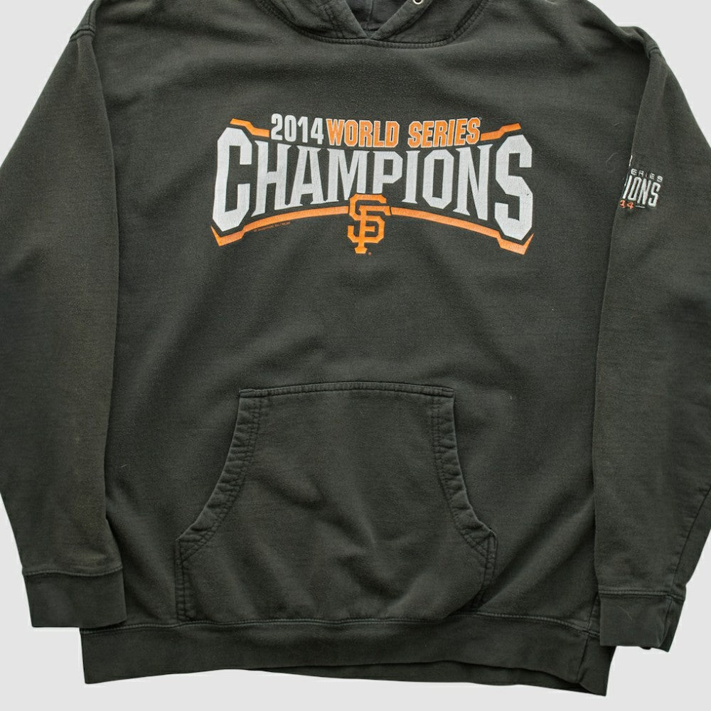 San Francisco Giants Genuine Merchandise 2014 Hooded Pullover Sweatshirt - Charcoal - L by Fanatics Real Vintage Pullover