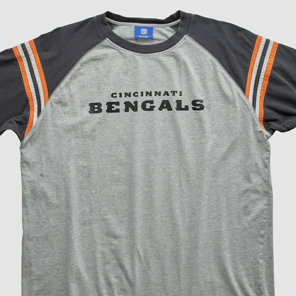 Cincinnati Bengals Reebok 2000s Long Sleeve T-shirt Heather Gray Vintage
