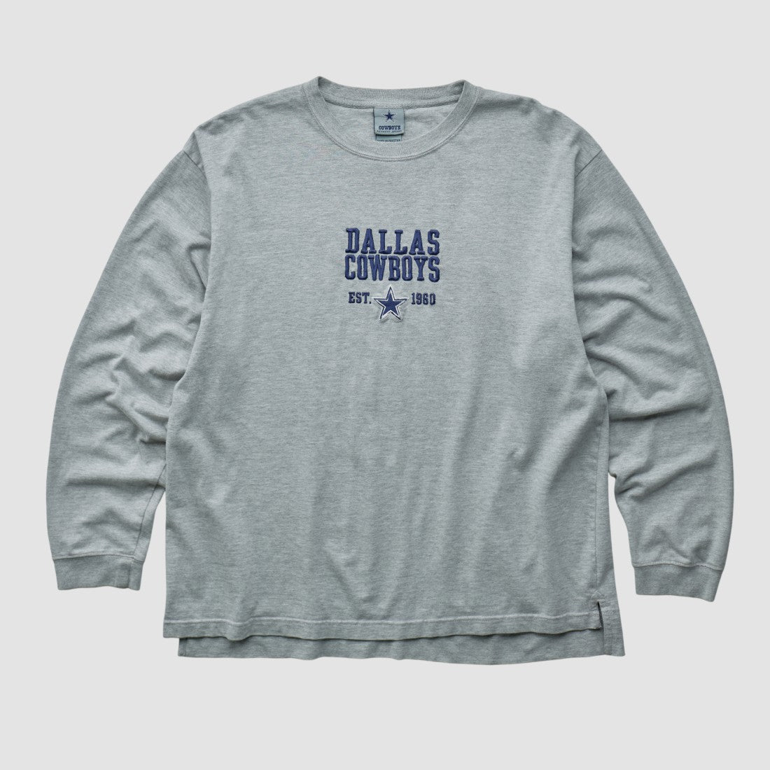 Dallas Cowboys Cowboys Authentic Apparel 2000s Long Sleeve T-shirt Heather Gray Vintage