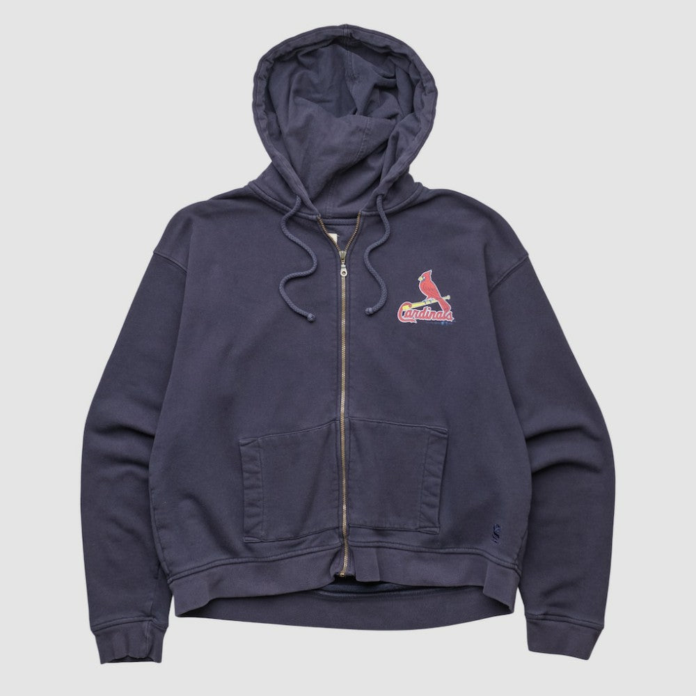 St. Louis Cardinals Gear For Sports 2010s Hooded Full Zip Sweatshirt - Navy - XS by Fanatics Real Vintage Sweatshirts