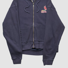 St. Louis Cardinals Gear For Sports 2010s Hooded Full Zip Sweatshirt - Navy - XS by Fanatics Real Vintage Sweatshirts