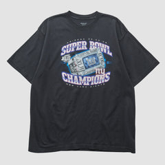 New York Giants Reebok 2008 T-shirt Black Vintage