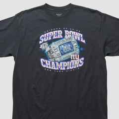 New York Giants Reebok 2008 T-shirt Black Vintage