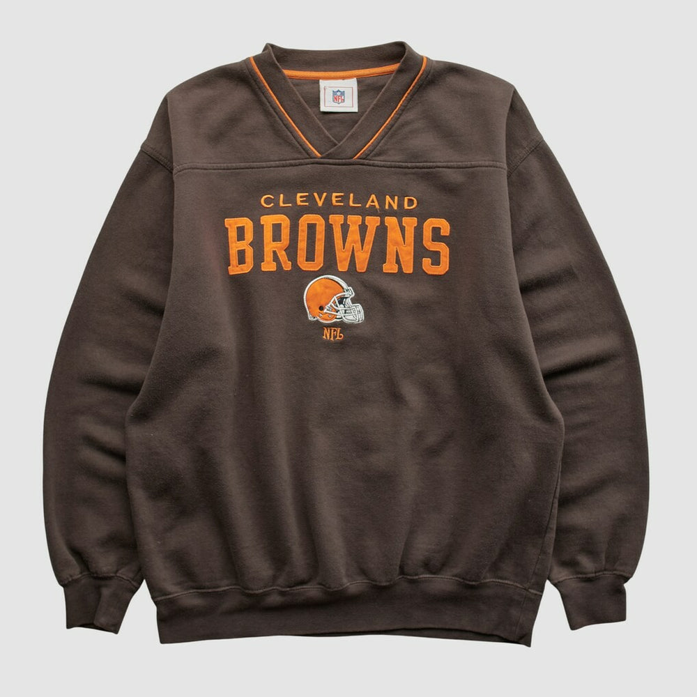 Cleveland Browns NFL 2000s Pullover Sweatshirt Brown Vintage