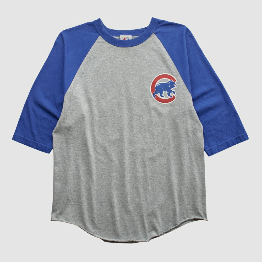 Chicago Cubs Majestic 2000s T-shirt - Heather Gray - M by Fanatics Real Vintage T-shirts