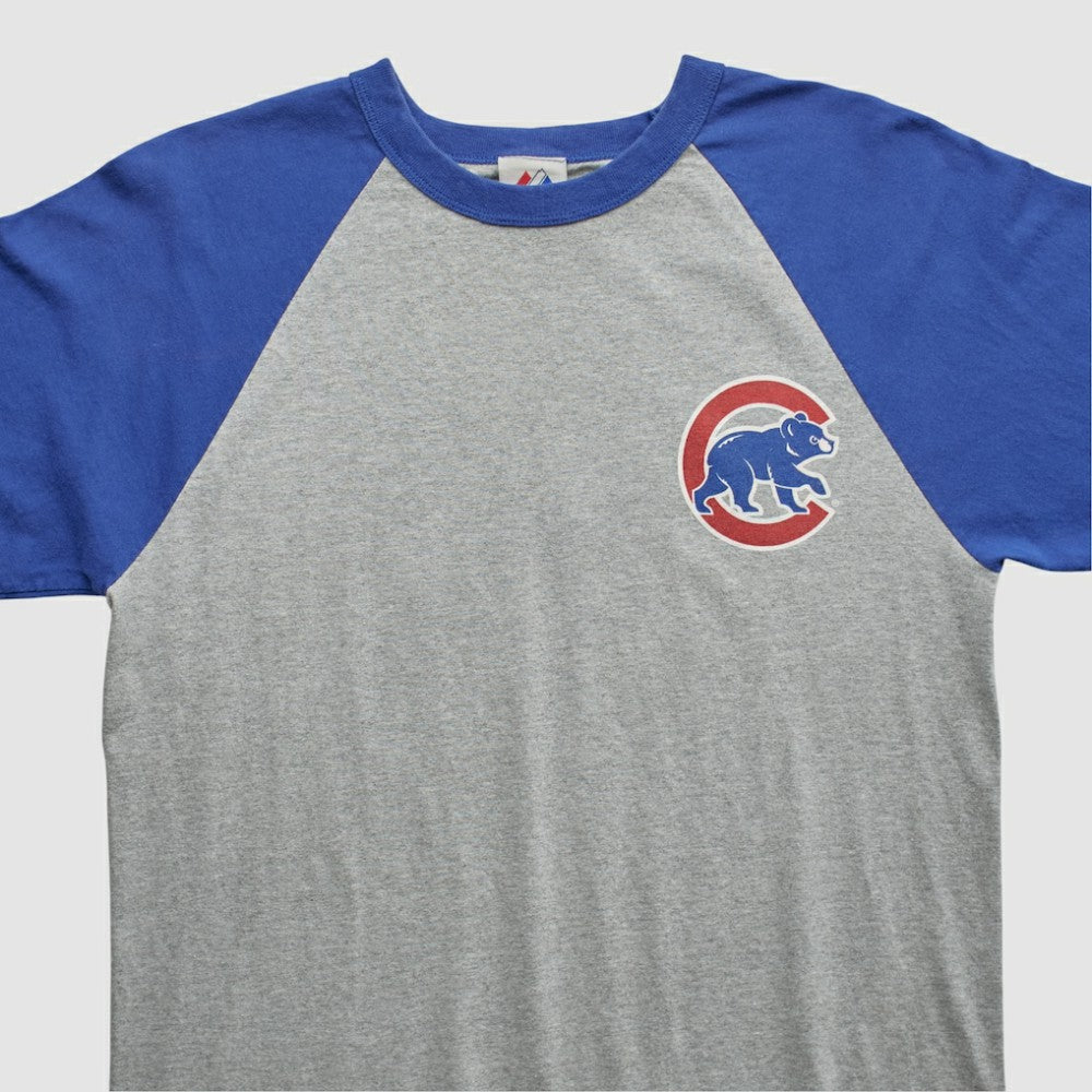 Chicago Cubs Majestic 2000s T-shirt - Heather Gray - M by Fanatics Real Vintage T-shirts