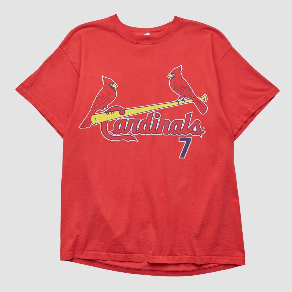 St. Louis Cardinals Lee Apparel 2000s T-shirt - Red - M by Fanatics Real Vintage T-shirts