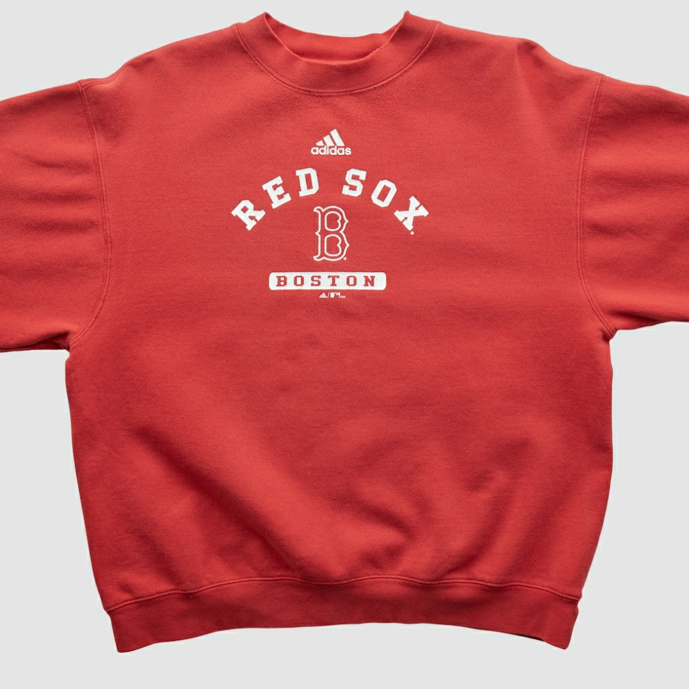 Boston Red Sox Adidas 2000s Pullover Sweatshirt - Red - S by Fanatics Real Vintage Pullover