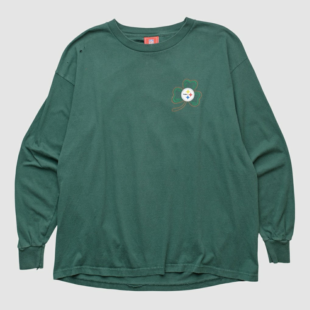 Pittsburgh Steelers NFL 2000s Long Sleeve T-shirt Green Vintage