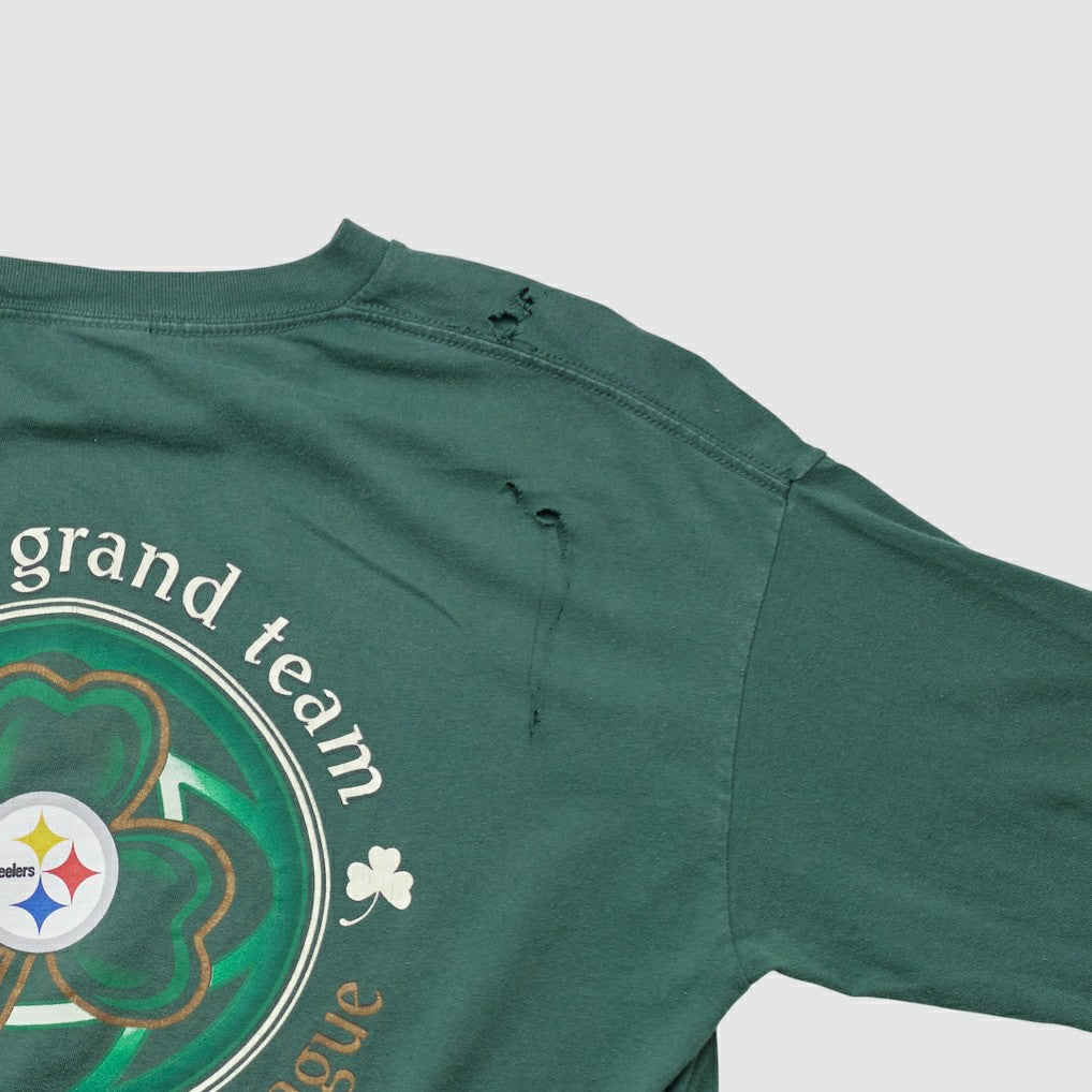 Pittsburgh Steelers NFL 2000s Long Sleeve T-shirt Green Vintage