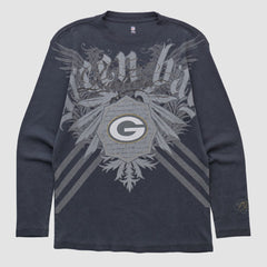 Green Bay Packers NFL 2000s Long Sleeve T-shirt Black Vintage
