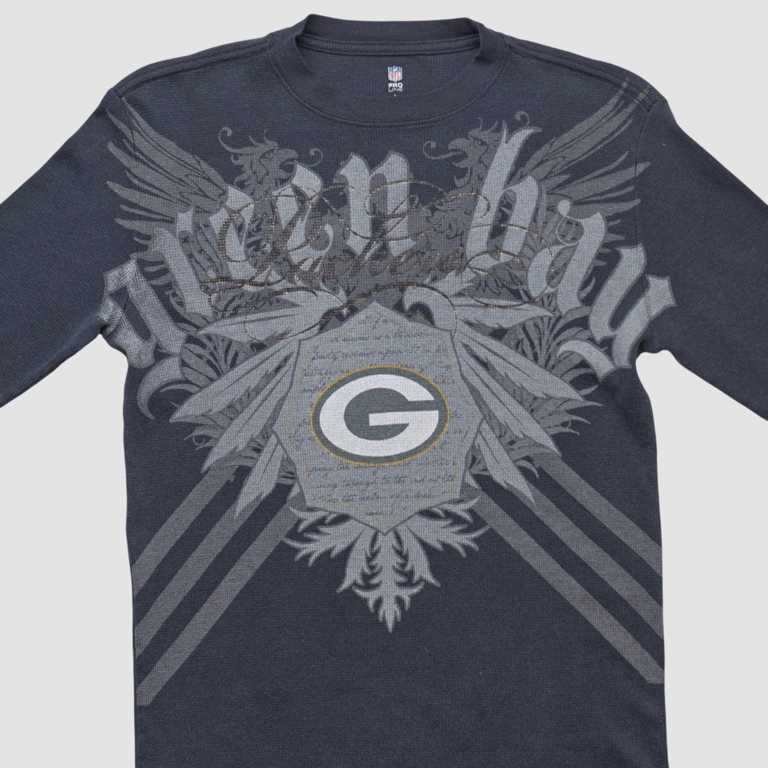 Green Bay Packers NFL 2000s Long Sleeve T-shirt Black Vintage