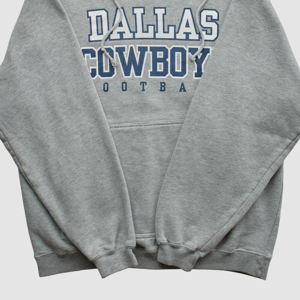 Dallas Cowboys Reebok 2000s Hooded Pullover Sweatshirt Heather Gray Vintage