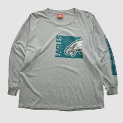 Philadelphia Eagles NFL 2000s Long Sleeve T-shirt Heather Gray Vintage