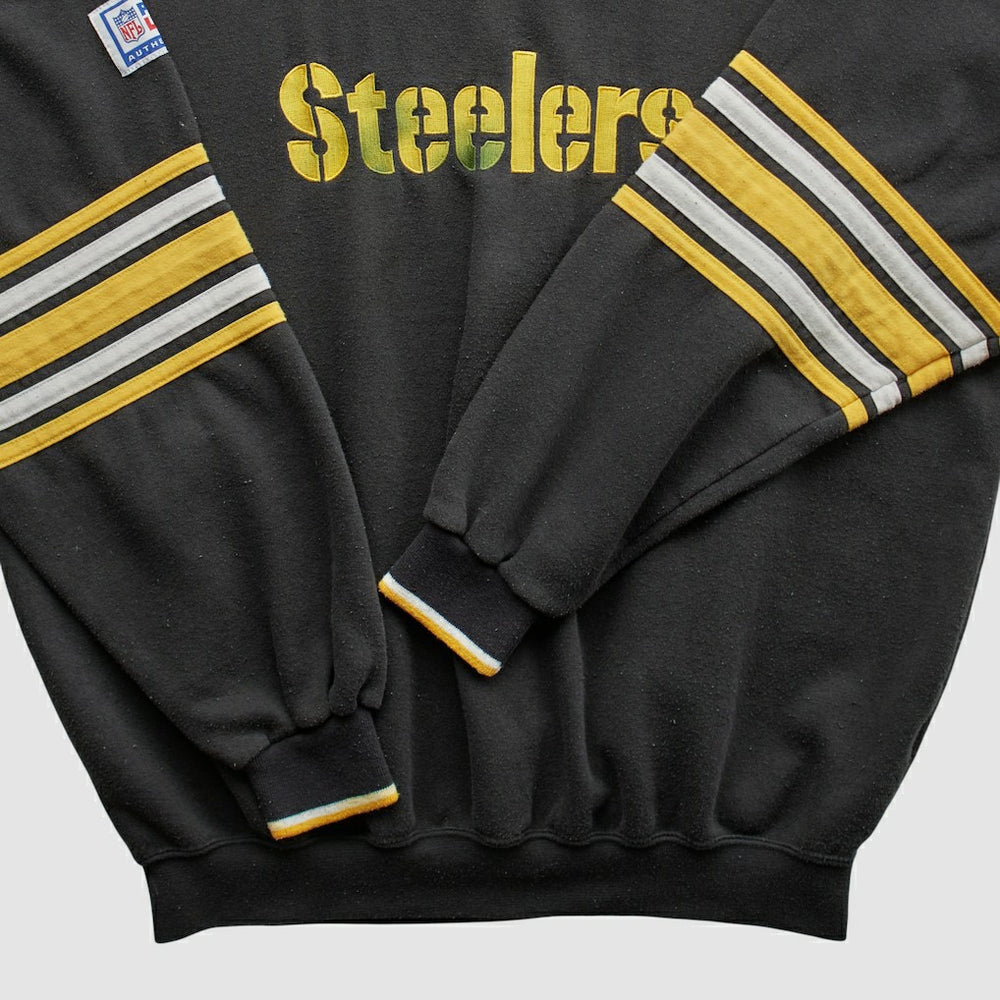 Pittsburgh Steelers Starter 90s Pullover Sweatshirt Black Vintage