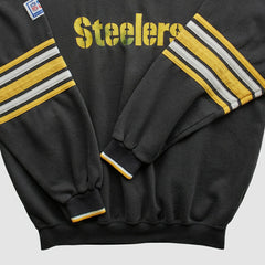 Pittsburgh Steelers Starter 90s Pullover Sweatshirt Black Vintage