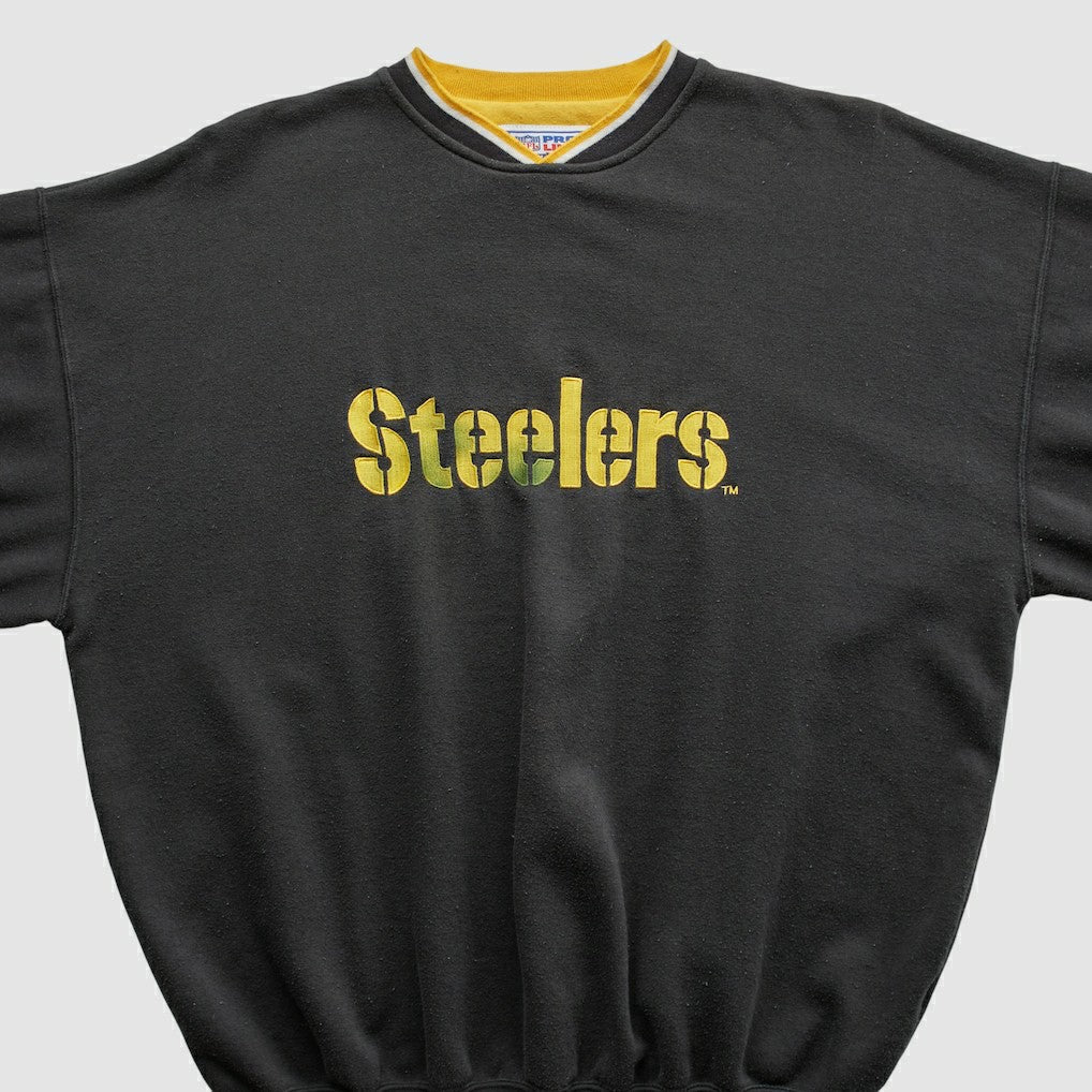 Pittsburgh Steelers Starter 90s Pullover Sweatshirt Black Vintage