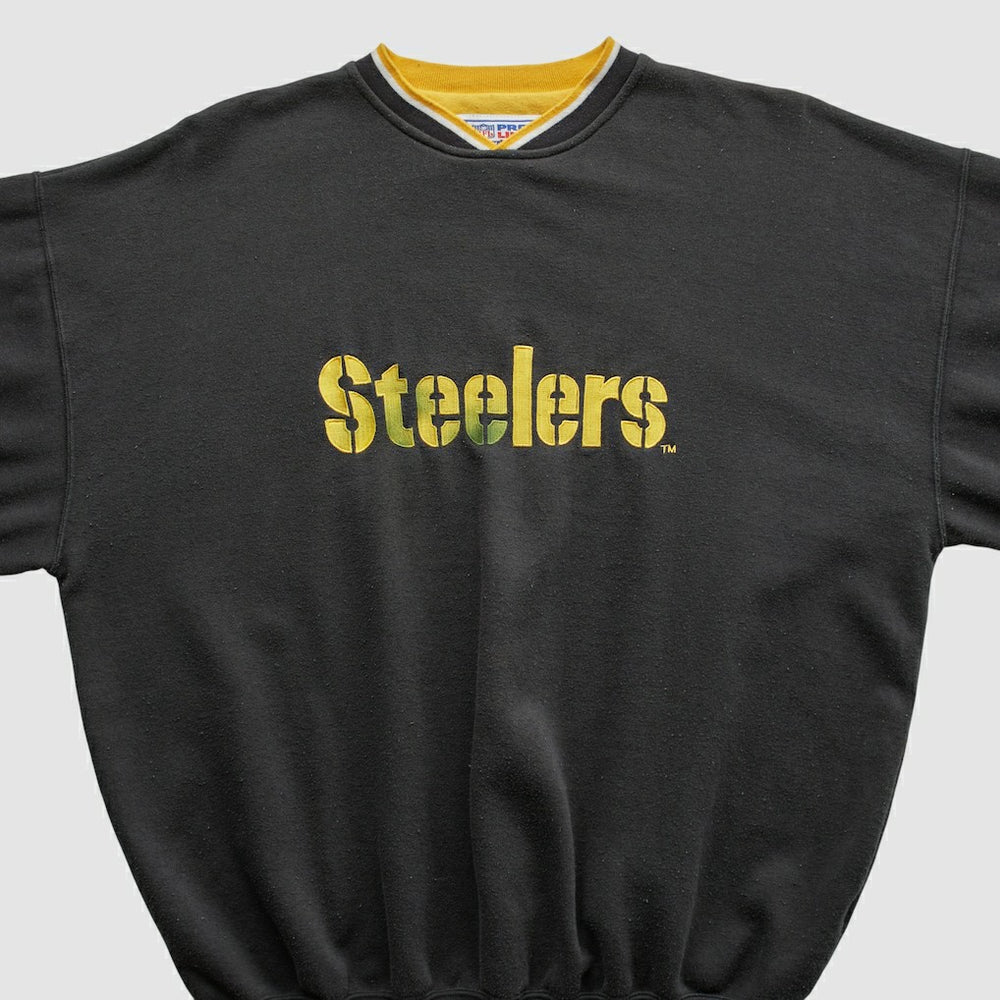 Pittsburgh Steelers Starter 90s Pullover Sweatshirt Black Vintage