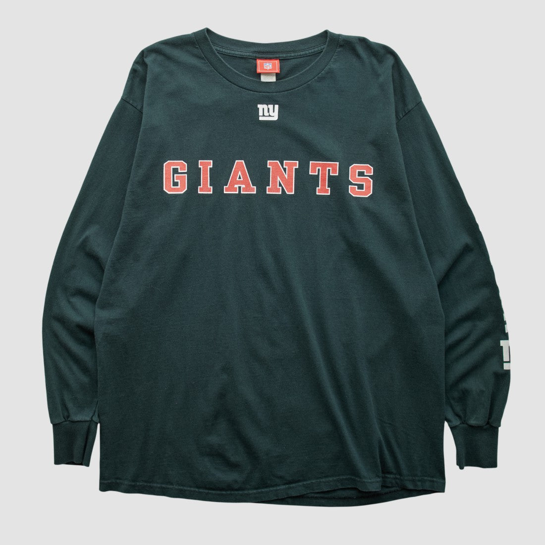 New York Giants NFL 2000s Long Sleeve T-shirt Black Vintage