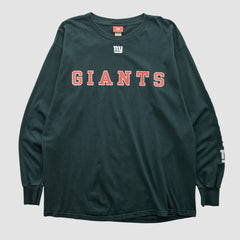 New York Giants NFL 2000s Long Sleeve T-shirt Black Vintage